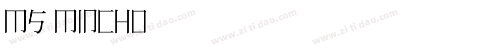 MS Mincho 家族字体转换